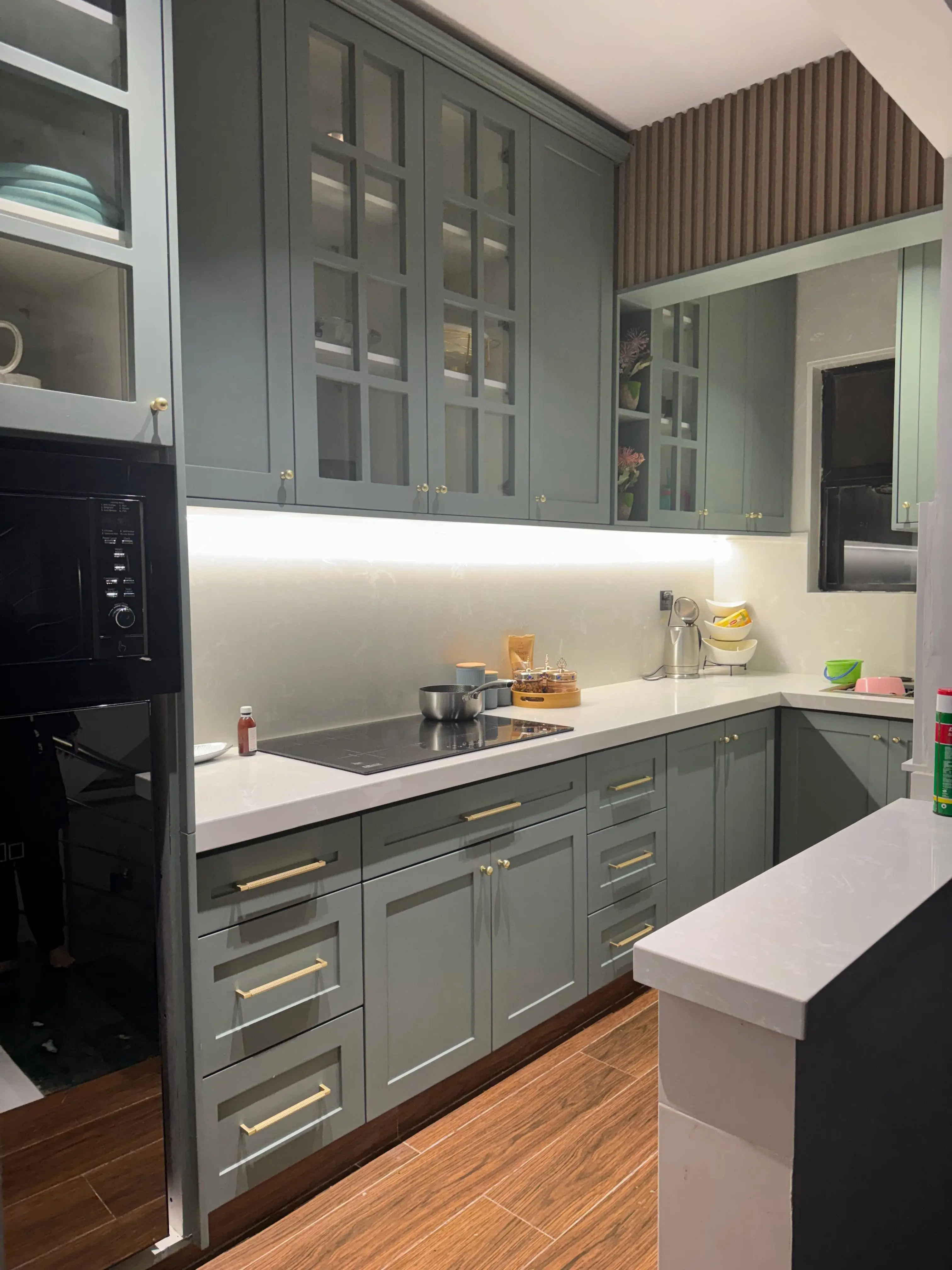 Luxury modular kitchen layout in Jharsuguda by Interiocore