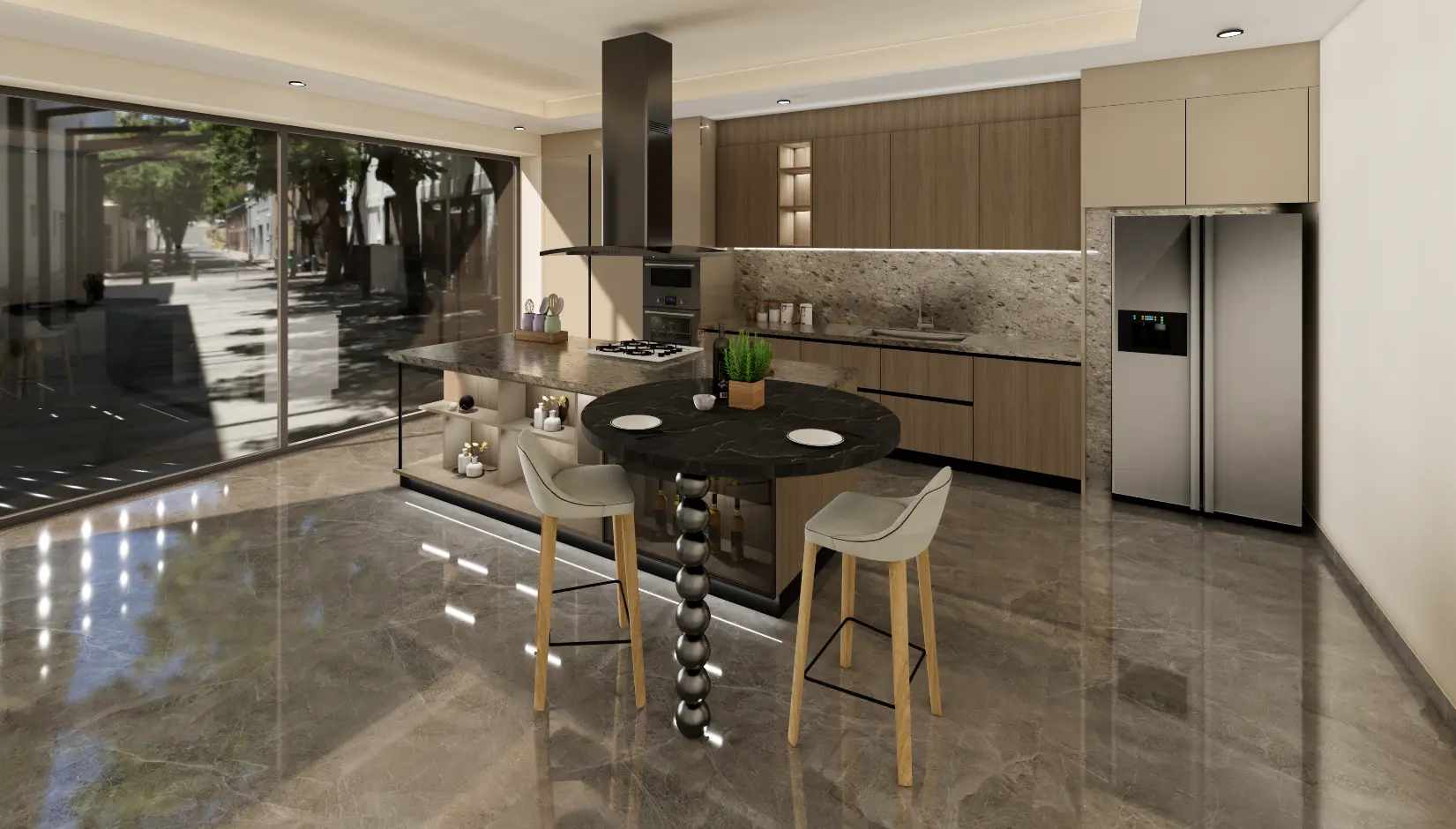 Custom kitchen cabinet design in Jharsuguda by Interiocore