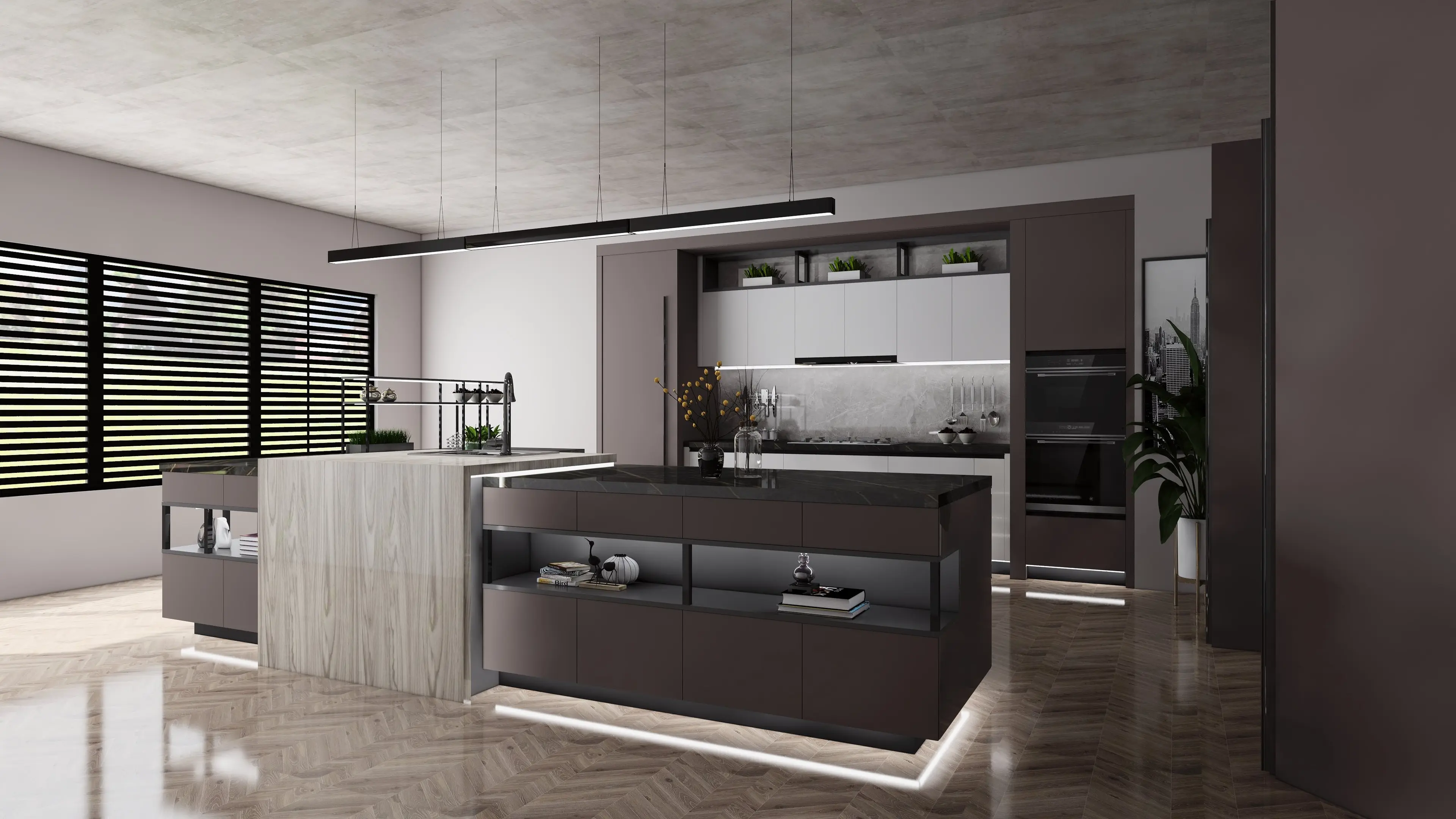 Bespoke kitchen finish in Jharsuguda by Interiocore