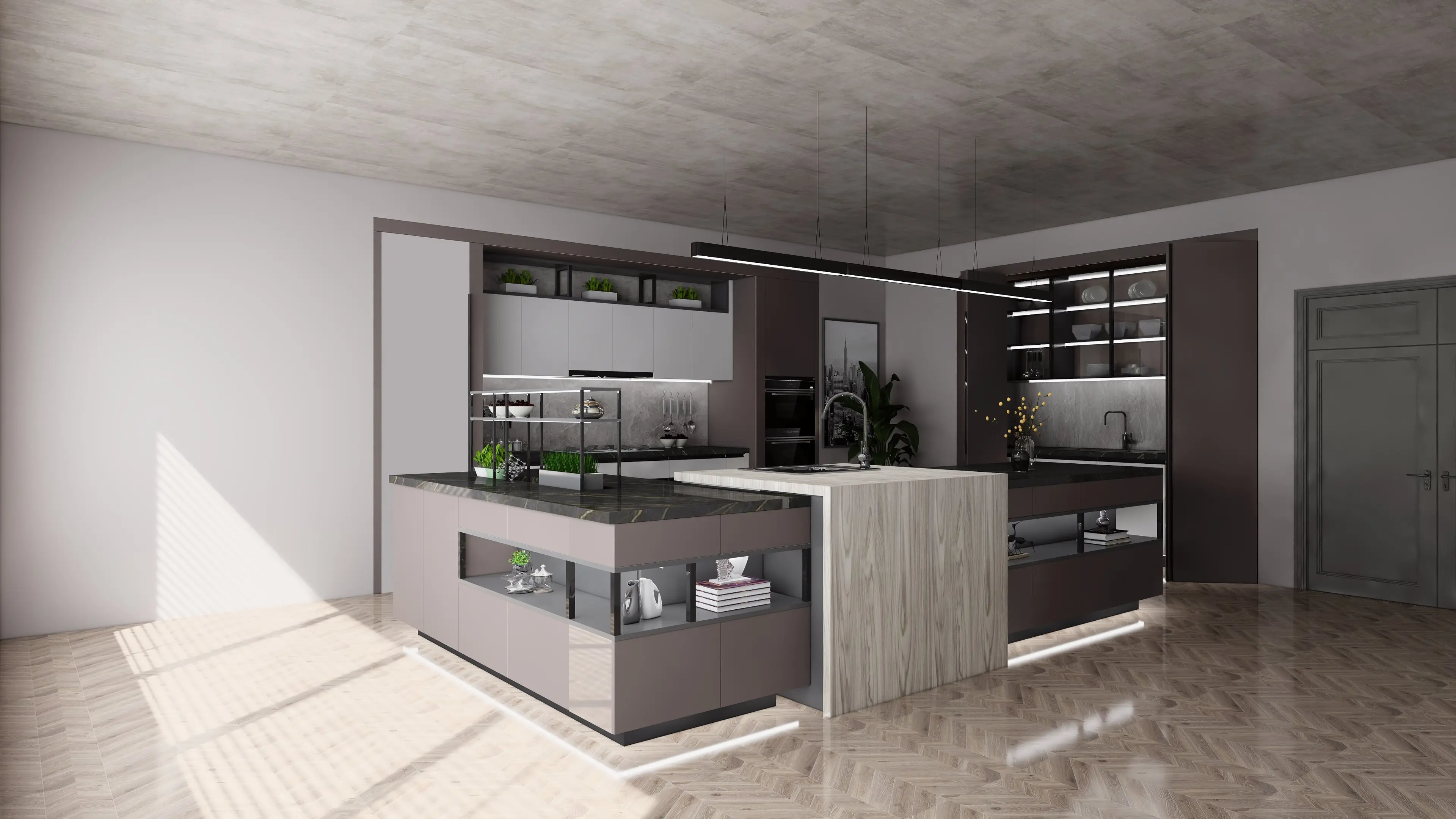 Contemporary modular kitchen in Jharsuguda by Interiocore